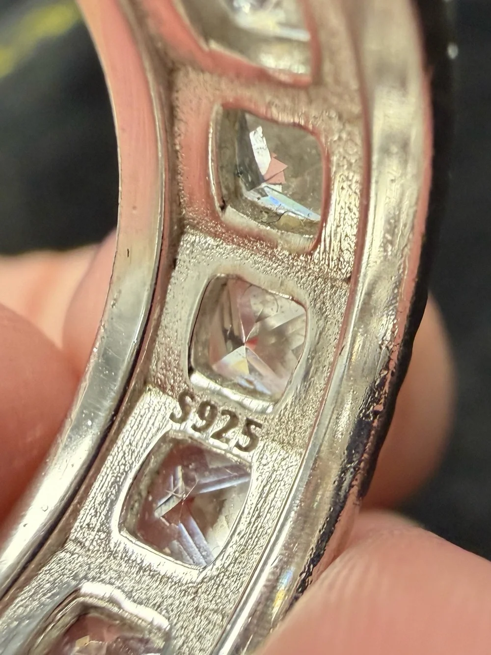 Sterling Silver Cubic Zirconia Eternity Ring